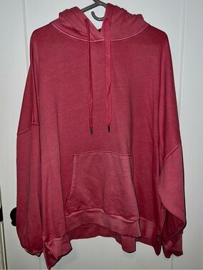 American Eagle Women's Oversized Hooded Sweatshirt Dusty Rose - NEW W/O TAGS XL